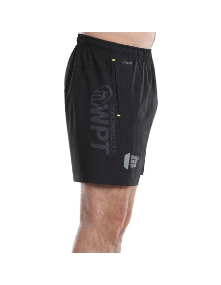 Pantalon Corto Bullpadel Lunes Negro | Ofertas de pádel